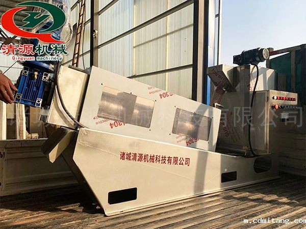 今日发货山东滨州客户的叠螺式污泥脱水机